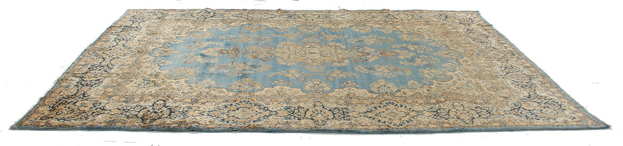 Tappeto Kerman Antico Persiano Autentico | Annodato a Mano 360x265cm - Image 4