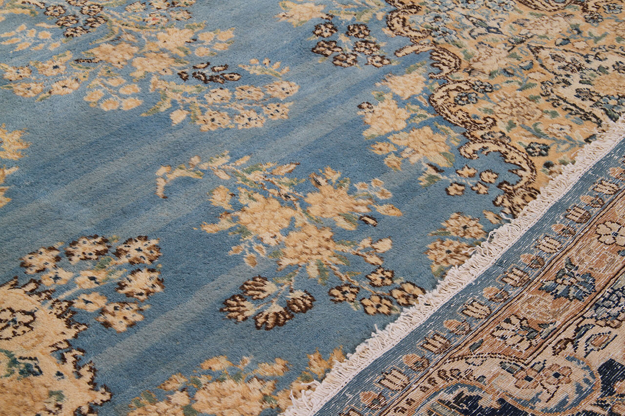 Tappeto Kerman Antico Persiano Autentico | Annodato a Mano 360x265cm - Image 8