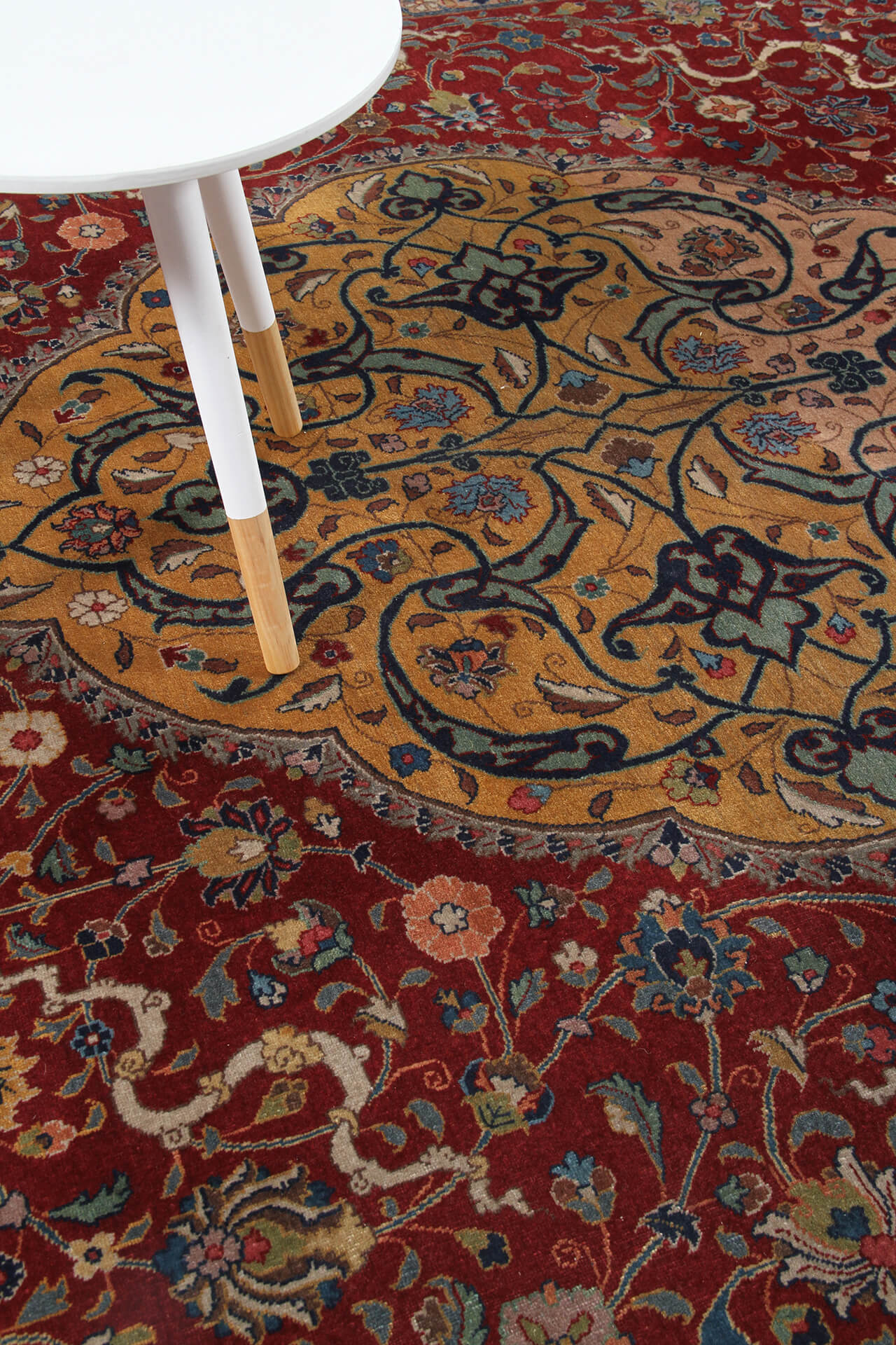 Tappeto Isfahan Antico Persiano Autentico | Annodato a Mano 340x230cm - Image 7