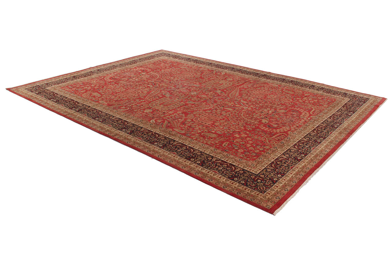 Tappeto orientale classico in lana fine, fatto a mano 400x300cm - Image 2