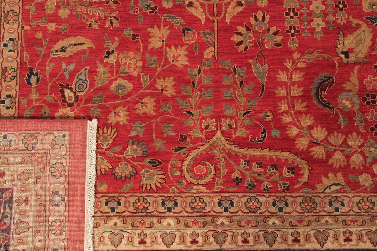 Tappeto orientale classico in lana fine, fatto a mano 400x300cm - Image 4