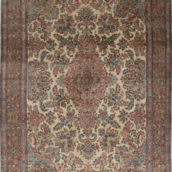 Tappeto Kerman Antico Persiano Autentico | Annodato a Mano 401x271cm
