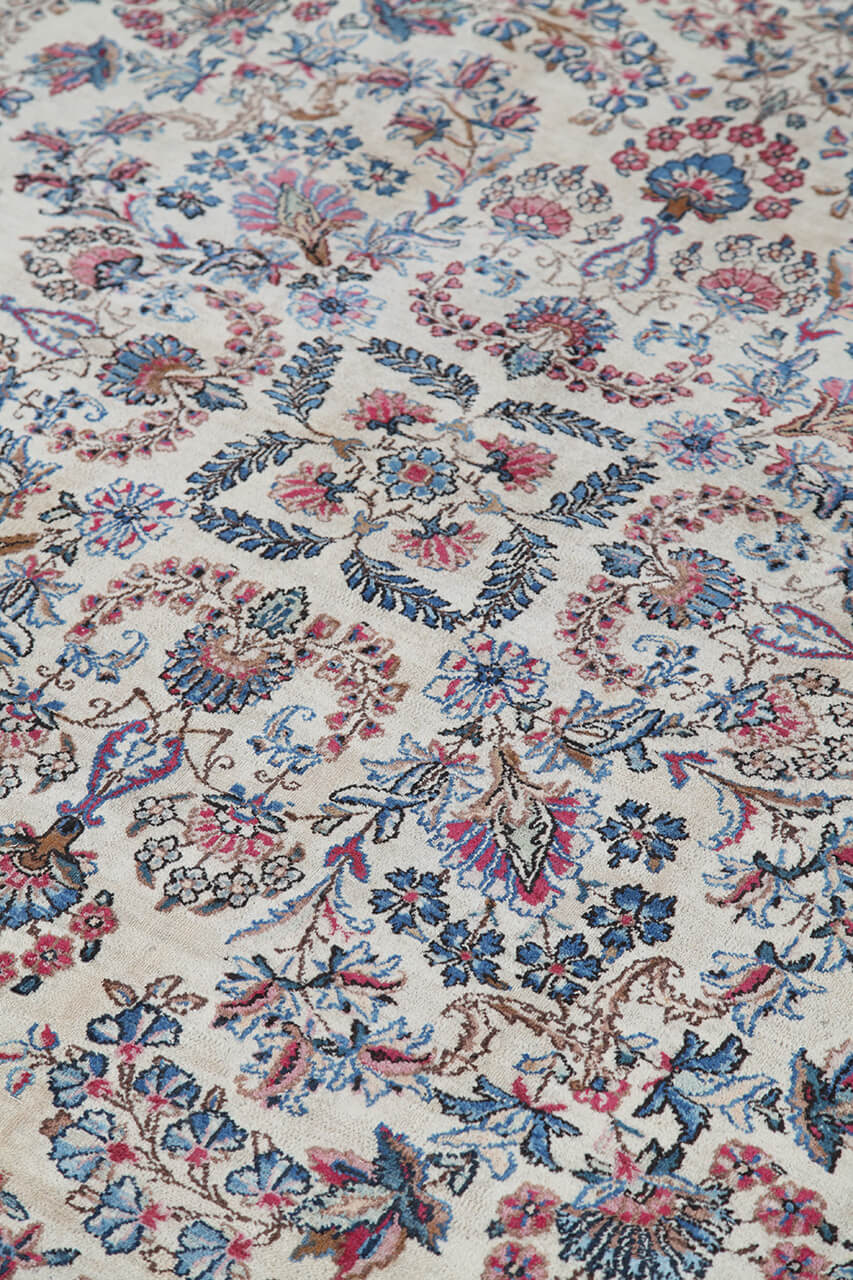 Tappeto Kerman Antico Persiano Autentico | Annodato a Mano 436x299cm - Image 2