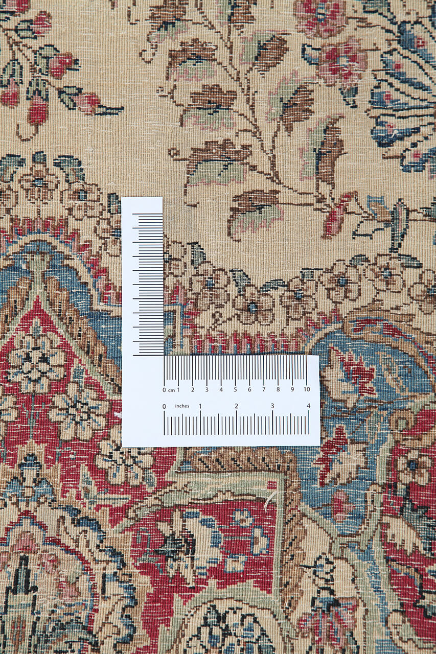 Tappeto Kerman Antico Persiano Autentico | Annodato a Mano 436x299cm - Image 7