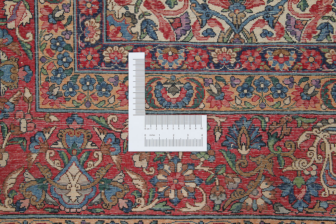 Tappeto Kerman Antico Persiano Autentico | Annodato a Mano 367x272cm - Image 2