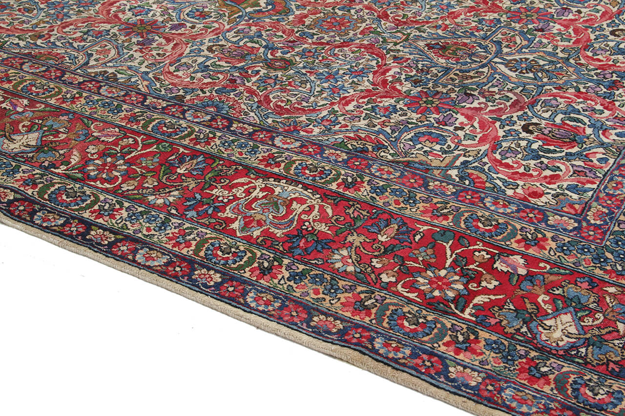 Tappeto Kerman Antico Persiano Autentico | Annodato a Mano 367x272cm - Image 6