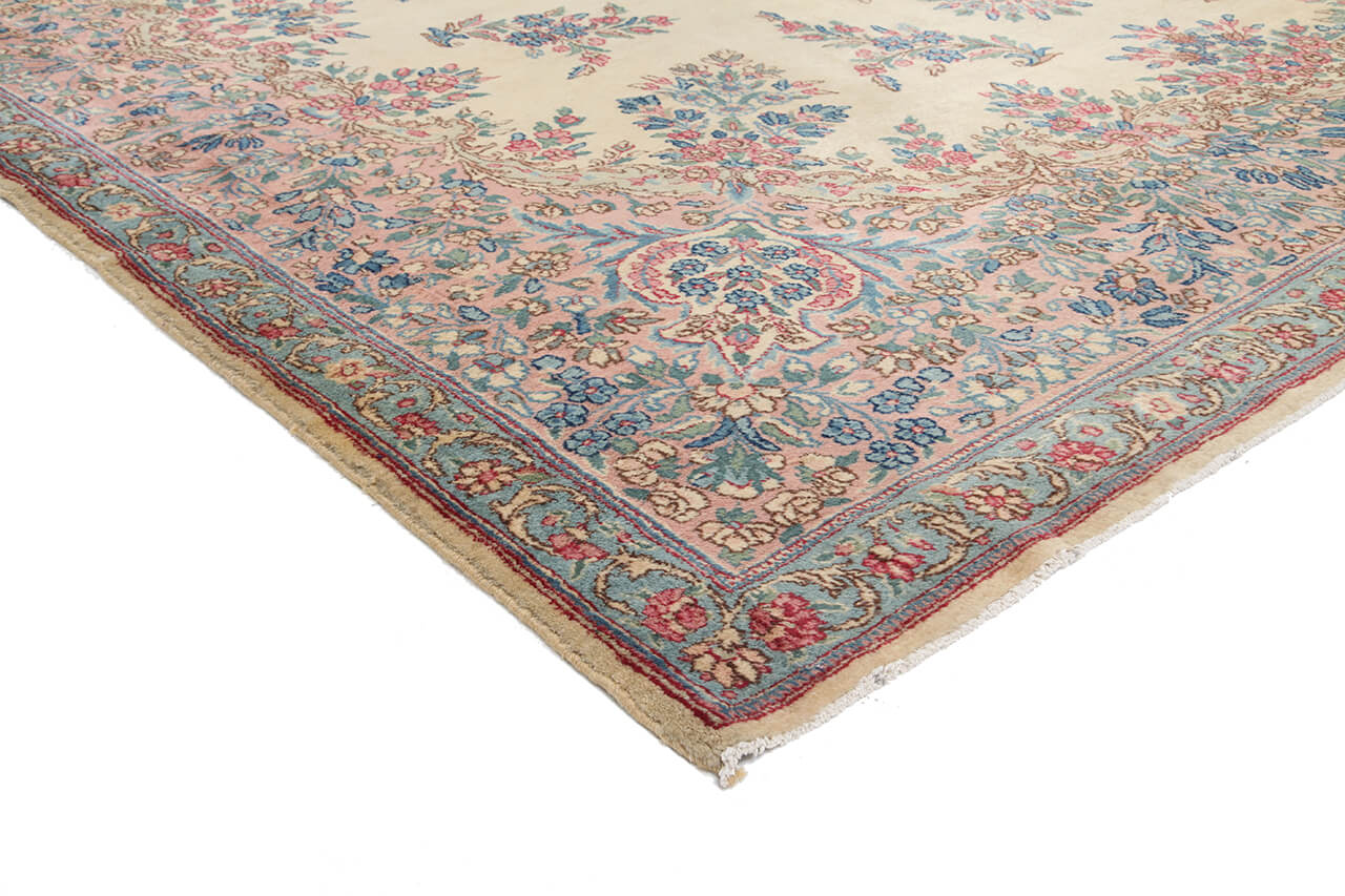 Tappeto Kerman Antico Persiano Autentico | Annodato a Mano 381x268cm - Image 3
