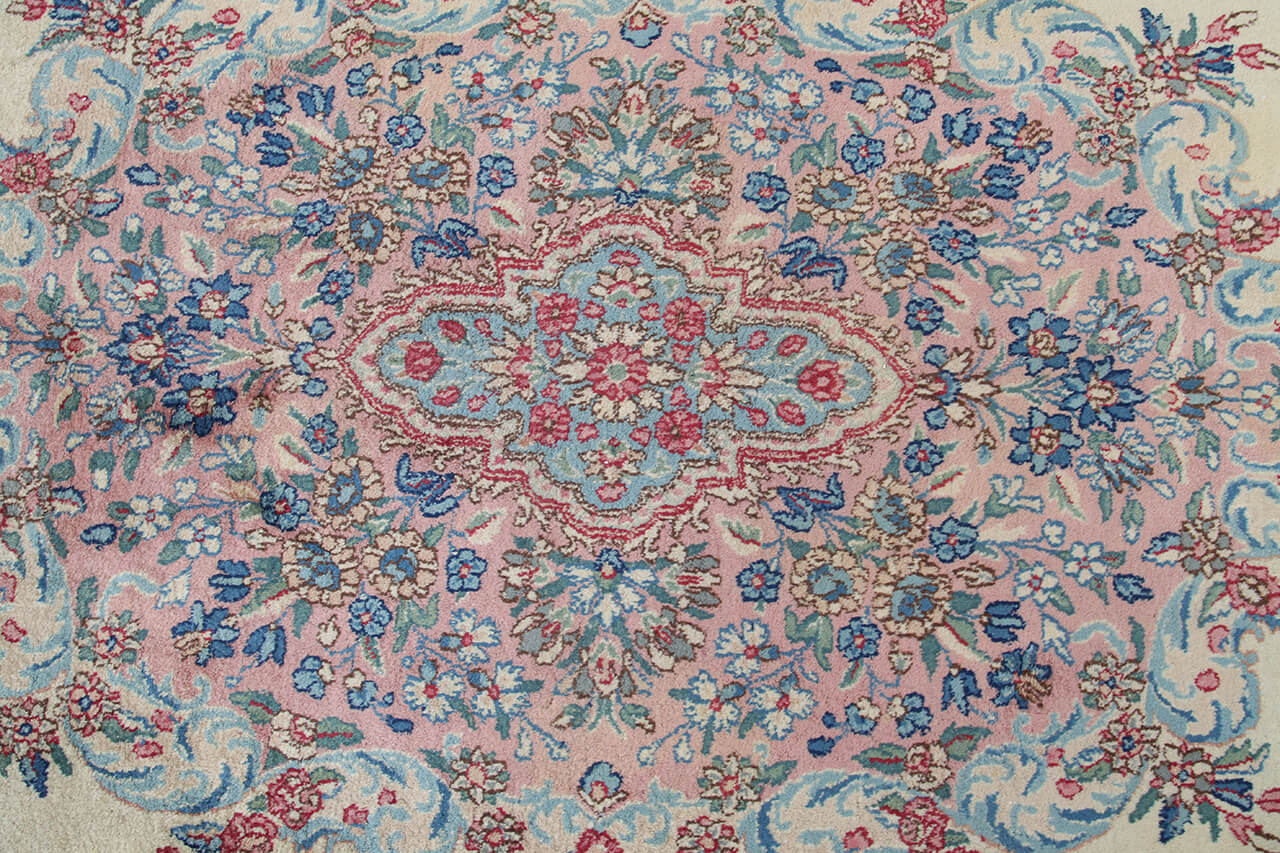 Tappeto Kerman Antico Persiano Autentico | Annodato a Mano 381x268cm - Image 6