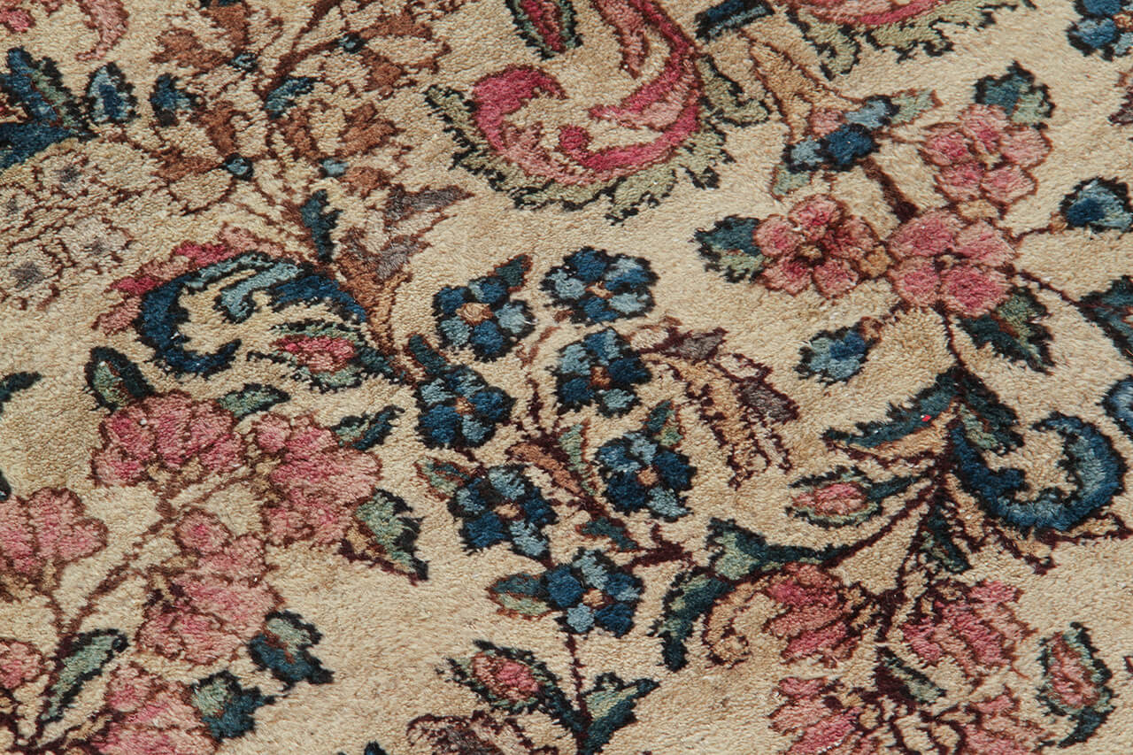Tappeto Kerman Antico Persiano Autentico | Annodato a Mano 642x339cm - Image 3