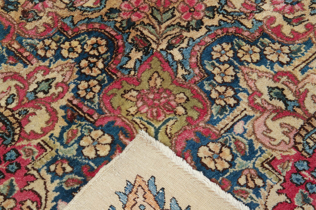 Tappeto Kerman Antico Persiano Autentico | Annodato a Mano 642x339cm - Image 4