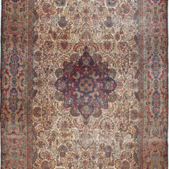 Tappeto Kerman Antico Persiano Autentico | Annodato a Mano 611x338cm