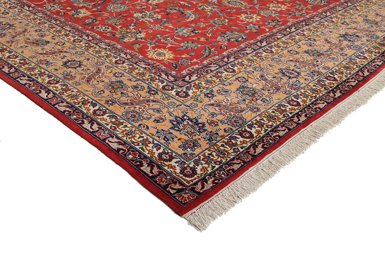 Tappeto Isfahan Antico Persiano Autentico | Annodato a Mano 485x307cm - Image 4