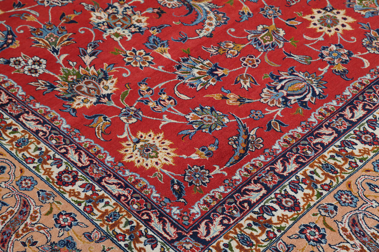 Tappeto Isfahan Antico Persiano Autentico | Annodato a Mano 485x307cm - Image 5