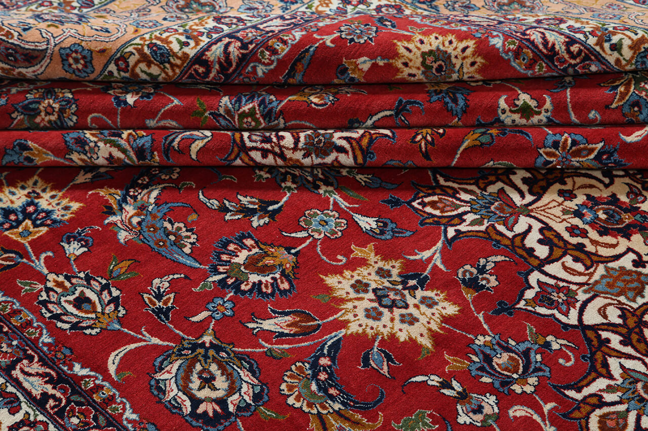 Tappeto Isfahan Antico Persiano Autentico | Annodato a Mano 485x307cm - Image 7