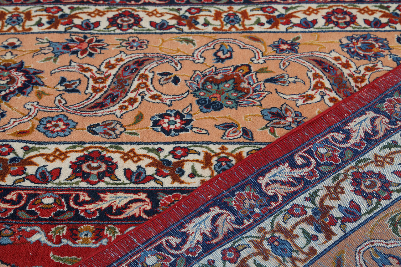 Tappeto Isfahan Antico Persiano Autentico | Annodato a Mano 485x307cm - Image 8