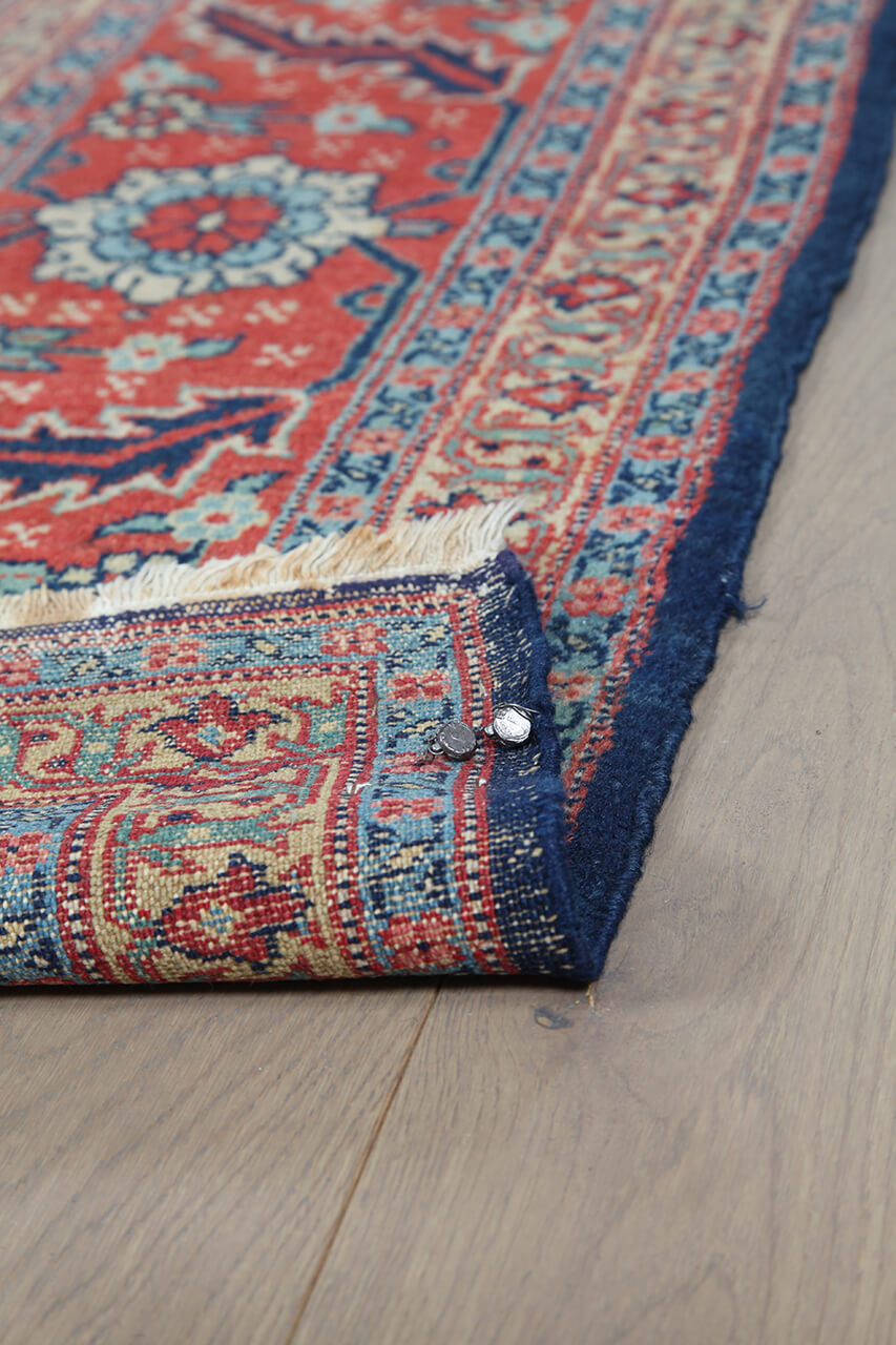 Tappeto Farahan Antico Persiano Autentico | Annodato a Mano 371x301cm - Image 4