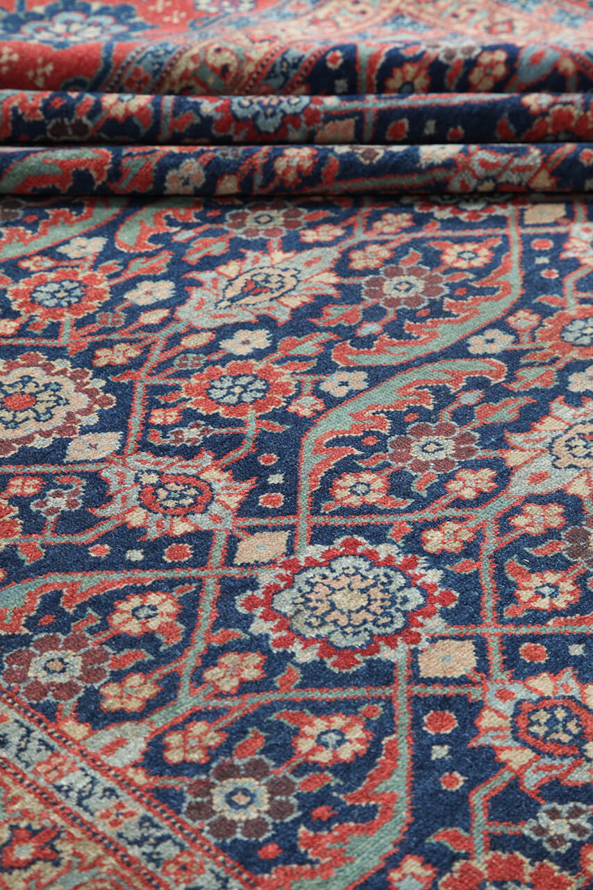 Tappeto Farahan Antico Persiano Autentico | Annodato a Mano 371x301cm - Image 5