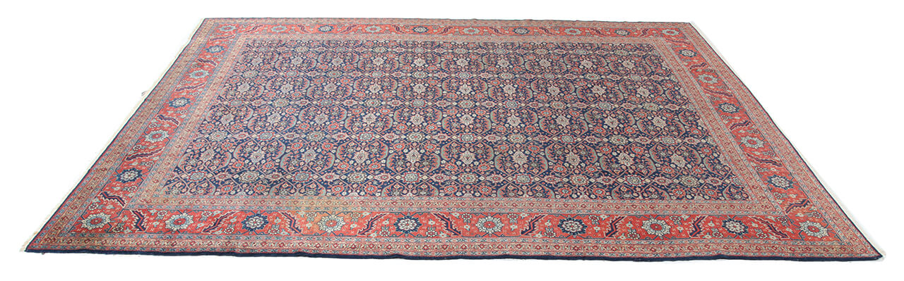 Tappeto Farahan Antico Persiano Autentico | Annodato a Mano 371x301cm - Image 6