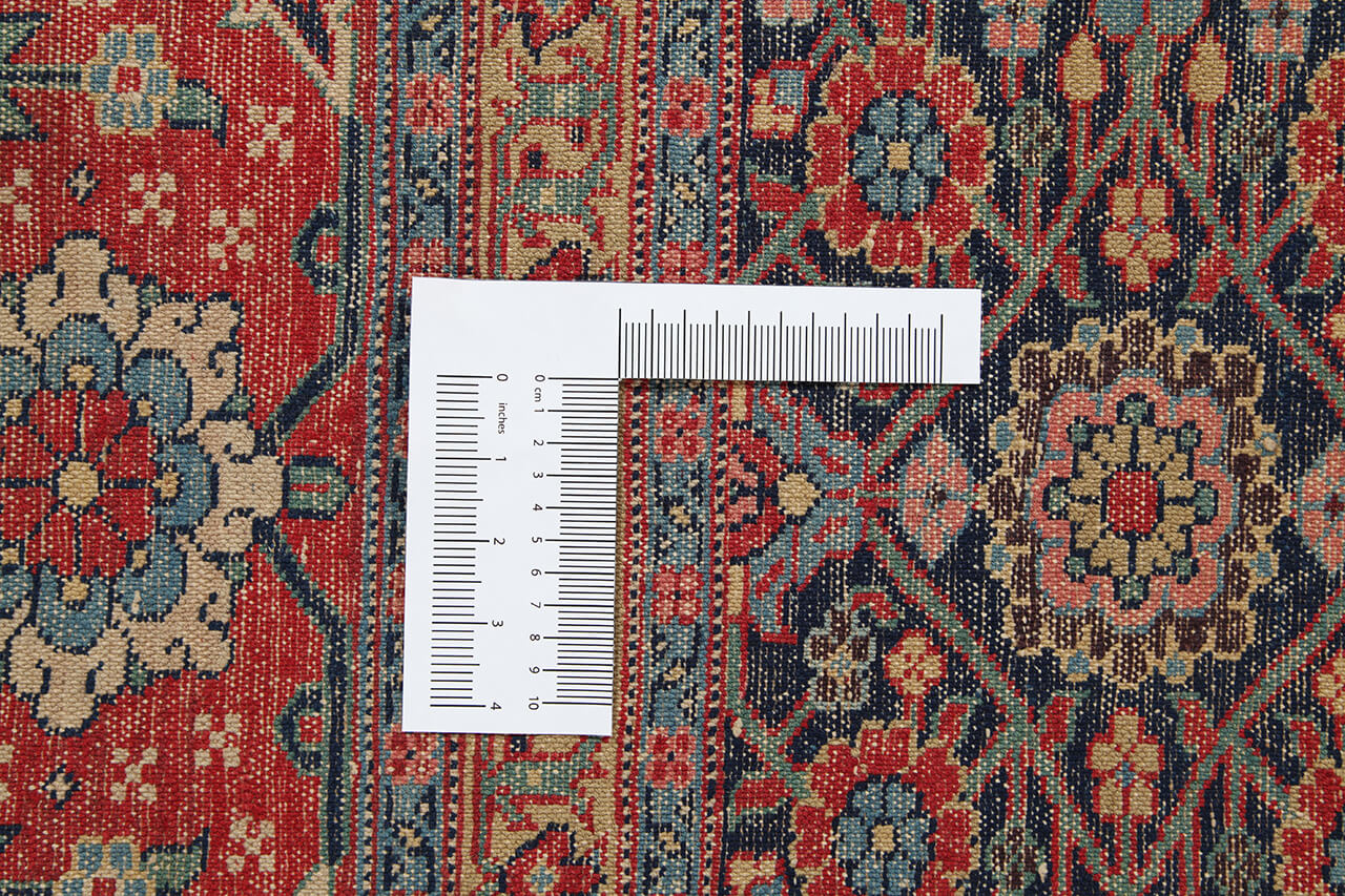 Tappeto Farahan Antico Persiano Autentico | Annodato a Mano 371x301cm - Image 8