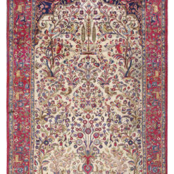 Tappeto Isfahan Antico Persiano Autentico | Annodato a Mano 203x129cm