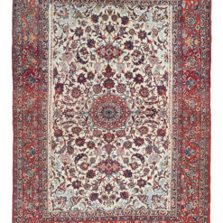 Tappeto Isfahan Antico Persiano Autentico | Annodato a Mano 210x150cm