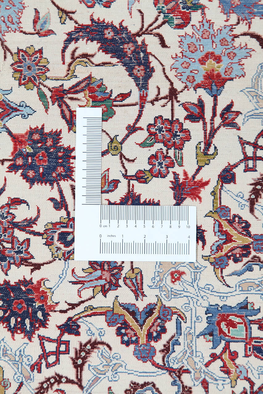 Tappeto Isfahan Antico Persiano Autentico | Annodato a Mano 210x150cm - Image 7