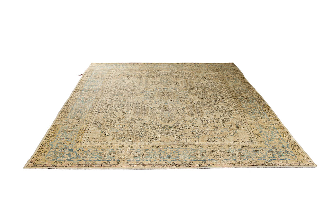Tappeto Kerman Antico Persiano Autentico | Annodato a Mano 380x270cm - Image 6