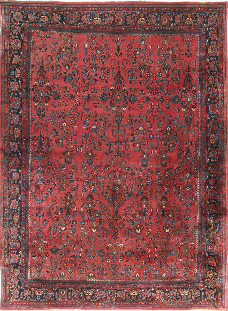 Tappeto Lillian Antico Persiano Autentico | Annodato a Mano 528x390cm