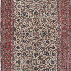 Tappeto Isfahan Antico Persiano Autentico | Annodato a Mano 481x244cm