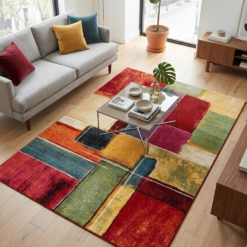 Alternative view of Tappeto Moderno Gallery F - Multicolore Geometrico - Antiscivolo | Ideale per Soggiorno, Camera da letto e Cameretta