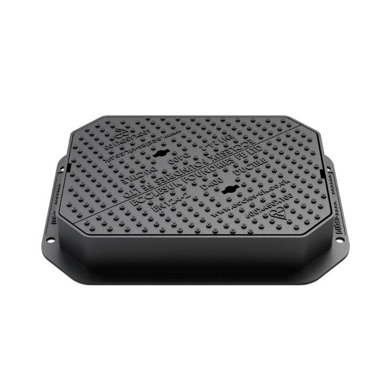 EBP Ductile Iron Class D400 Loading Double Triangular Manhole Cover - All Sizes - Image 3