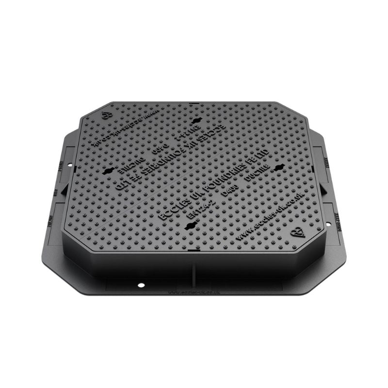 EBP Ductile Iron Class D400 Loading Double Triangular Manhole Cover - All Sizes - Image 7