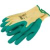 Draper Green Heavy Duty Latex Coated Work Gloves - Large