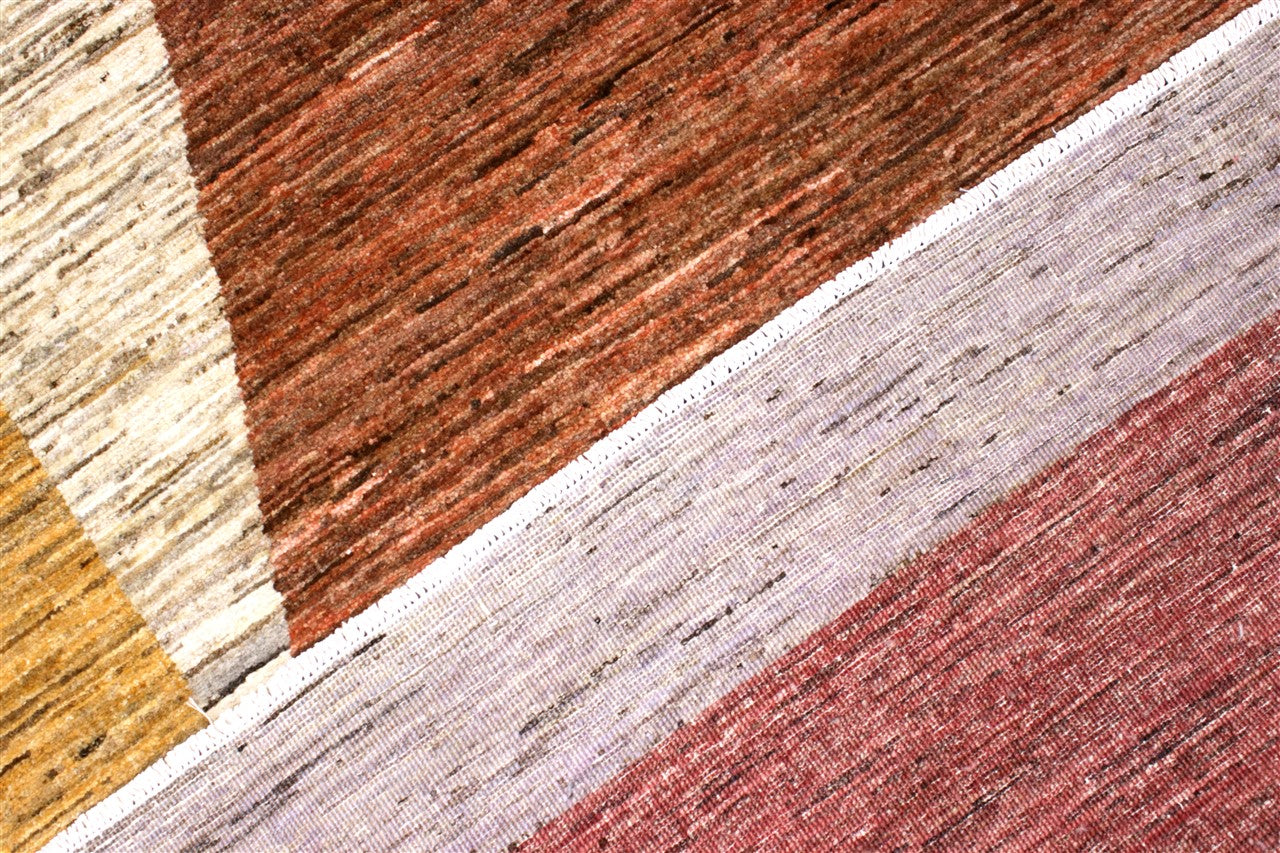 Tappeto Moderno in lana, fatto a mano, design geometrico 228x159cm - Image 5
