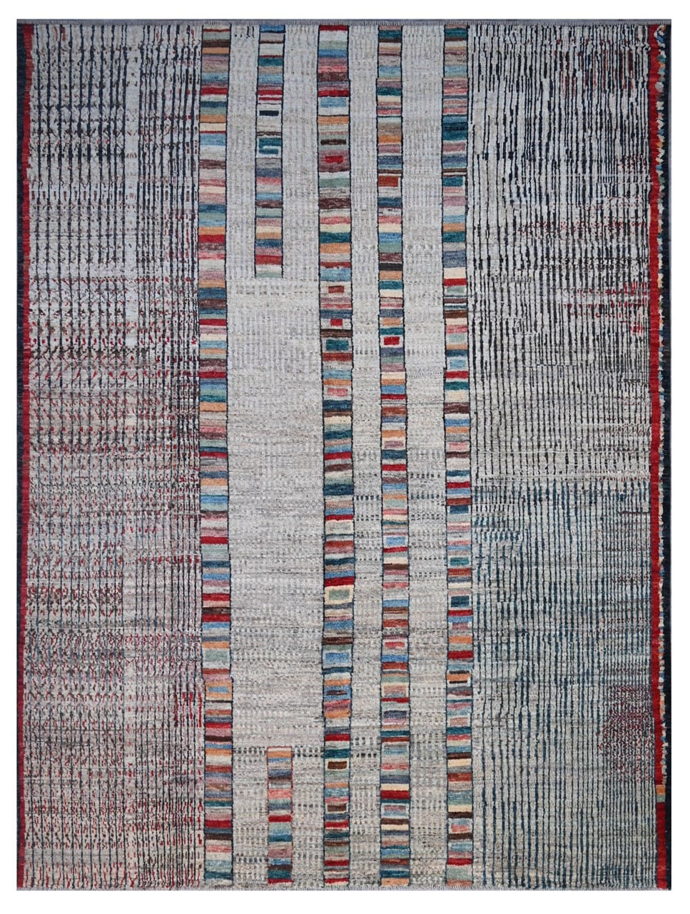 Taimany - Tappeto Tribale in Lana Multicolore - Fatto a Mano 353x262cm