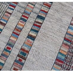 Alternative view of Taimany - Tappeto Tribale in Lana Multicolore - Fatto a Mano 353x262cm
