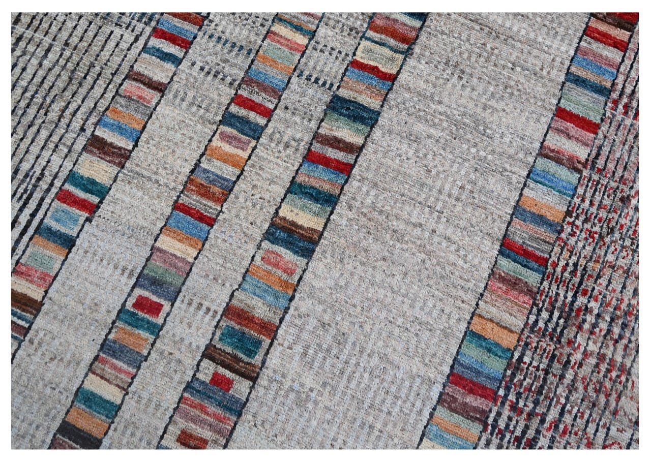 Taimany - Tappeto Tribale in Lana Multicolore - Fatto a Mano 353x262cm - Image 2