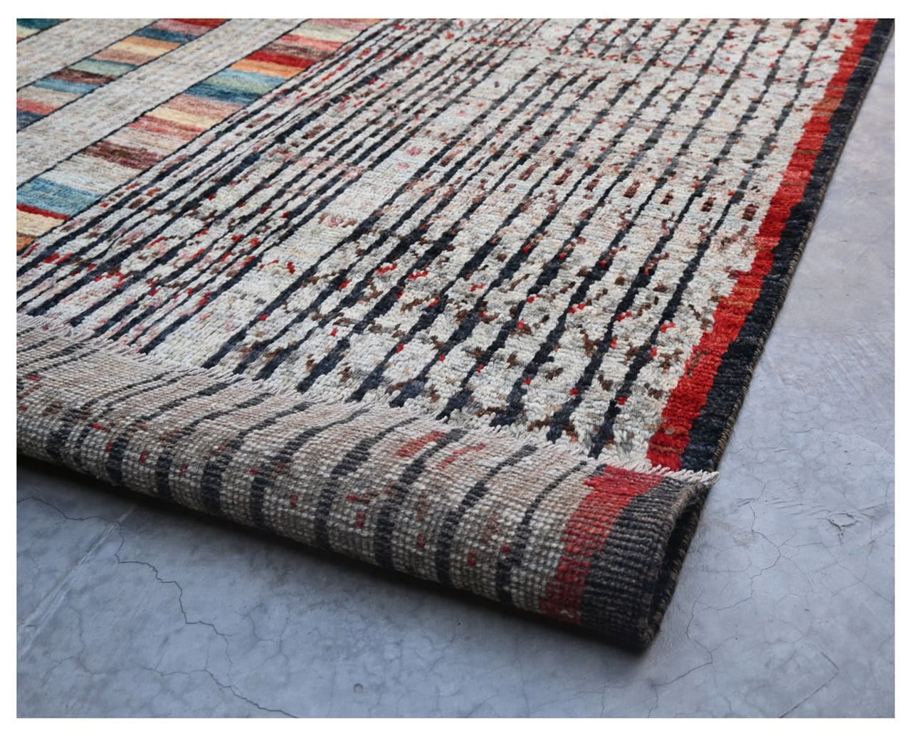Taimany - Tappeto Tribale in Lana Multicolore - Fatto a Mano 353x262cm - Image 3