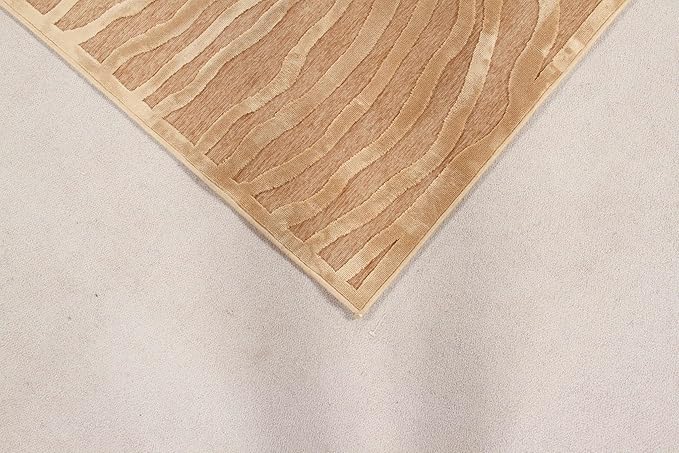 Tappeto Moderno di Design Tiger in Viscosa Premium 60x120 cm Beige Avorio – Elegante per Arredi Contemporanei - Image 5