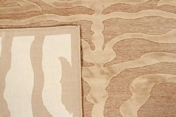 Tappeto Moderno di Design Tiger in Viscosa Premium 60x120 cm Beige Avorio – Elegante per Arredi Contemporanei - Image 6