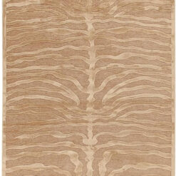 Tappeto Moderno di Design Tiger in Viscosa Premium 60x120 cm Beige Avorio – Elegante per Arredi Contemporanei