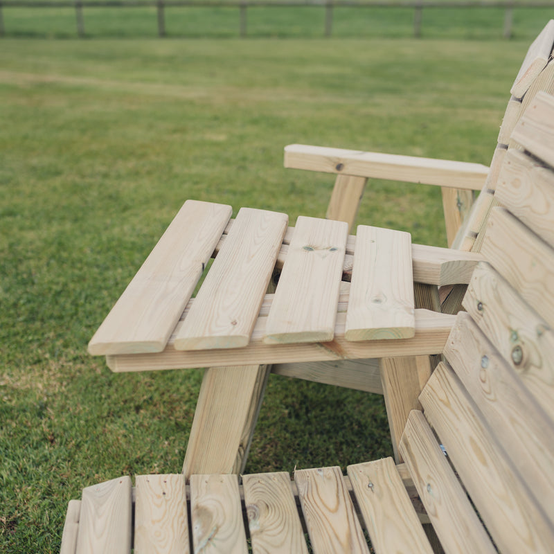 Churnet Valley Clover Love Seats with Angled Tray - Image 6