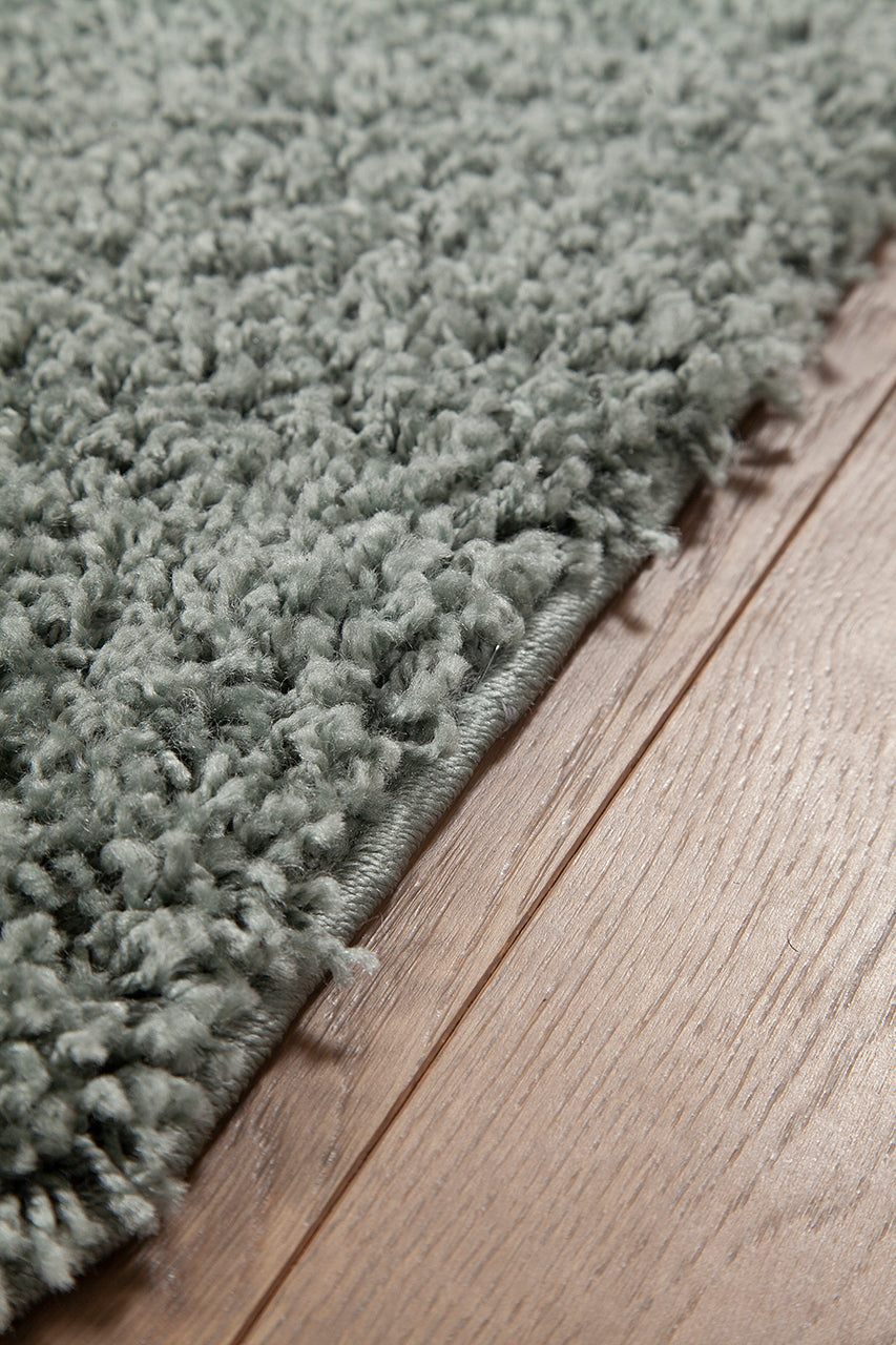 Tappeto Shaggy Boston Grigio Menta - Tinta Unita - Morbido e Resistente | Ideale per ogni ambiente - Image 2