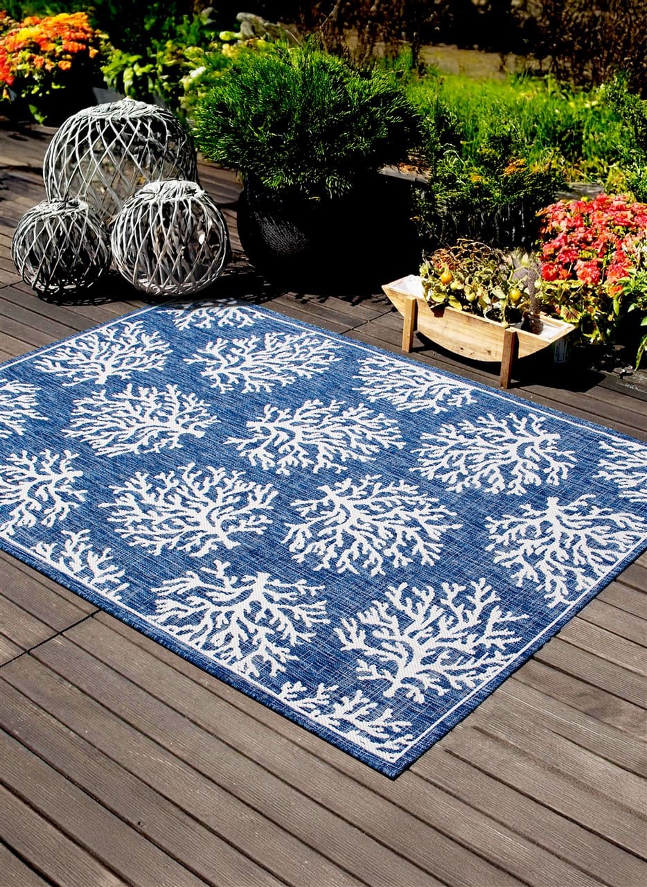 Tappeto Blu Interno-Esterno Marine 1 Blue - Resistente e Antiscivolo - Outdoor - Image 3
