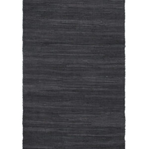 Tappeto Abano Grigio Scuro in Cotone - Lavabile in Lavatrice - Ideale per Bagno o Cucina