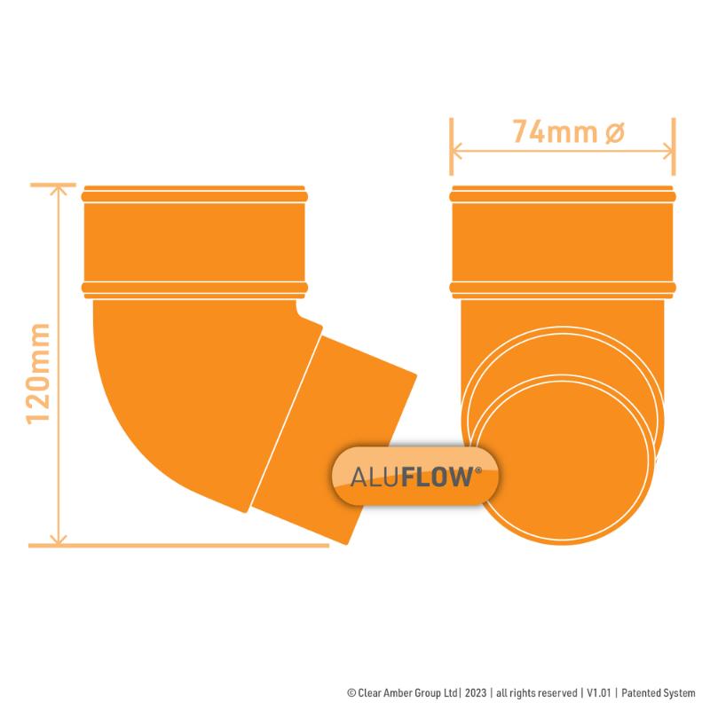 Downpipe Offset Bend 112 - All colours - Image 6