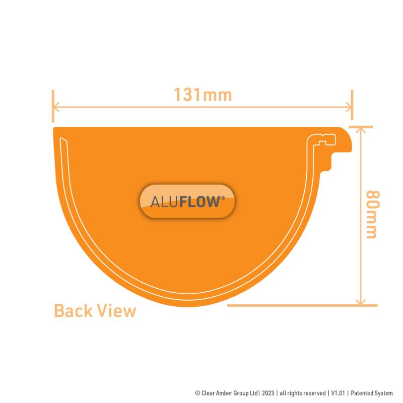 Gutter Deepflow RH Stopend - All Colours - Image 5