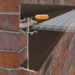 Alternative view of Alukap-SS High Span Aluminium Wall Bar - Powder Coated Glazing