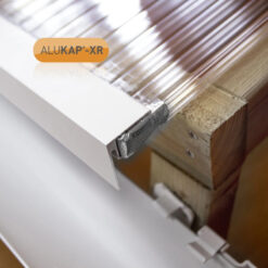 Alternative view of Alukap-XR Aluminium End Stop Bar 6.4mm x 4.8m - All Colours