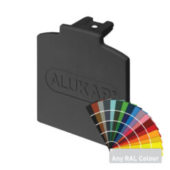Alukap-XR 60mm Powder Coated Aluminium Glazing Bar End Cap